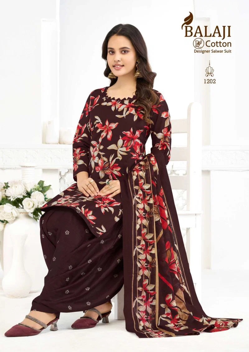 Balaji Sui Dhaaga Vol 12 Cotton Patiala Dress Material