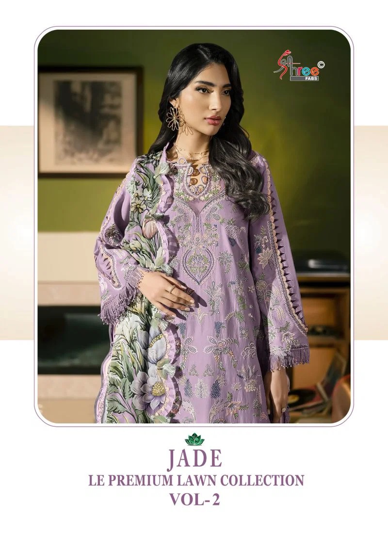 Shree Jade Le Premium Lawn Vol 2 Cotton Pakistani Salwae Kameez