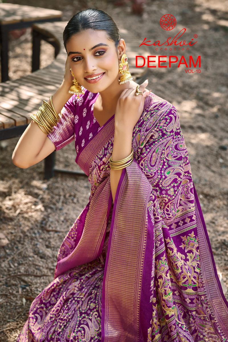 Kashvi Deepam Vol 10 Dola Silk Printed Sarees