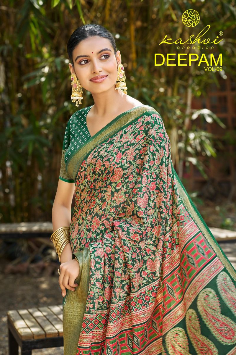 Kashvi Deepam Vol 9 Printed Sarees for Women Online in India