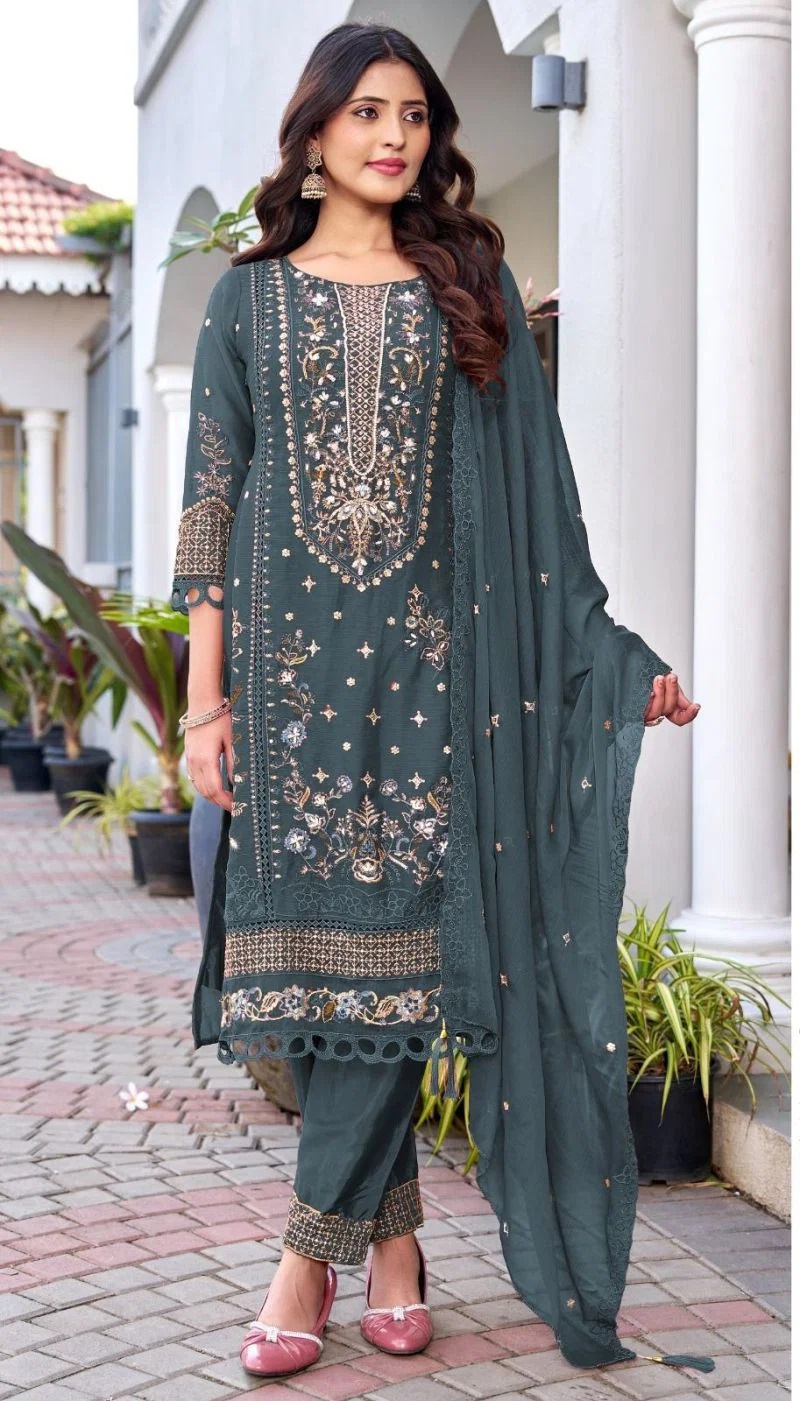 Elan E 10 A To D Chiffon Embroidered Pakistani Salwar Kameez