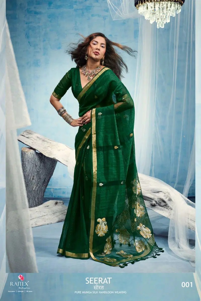 Rajtex Seerat Munga Handloom Saree Collection