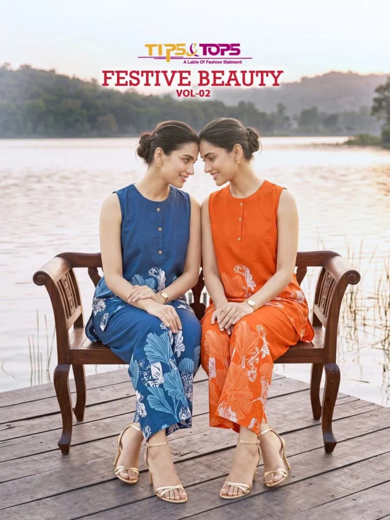 Tips And Tops Festive Beauty Vol 2 Printed Co Ord Set Collection