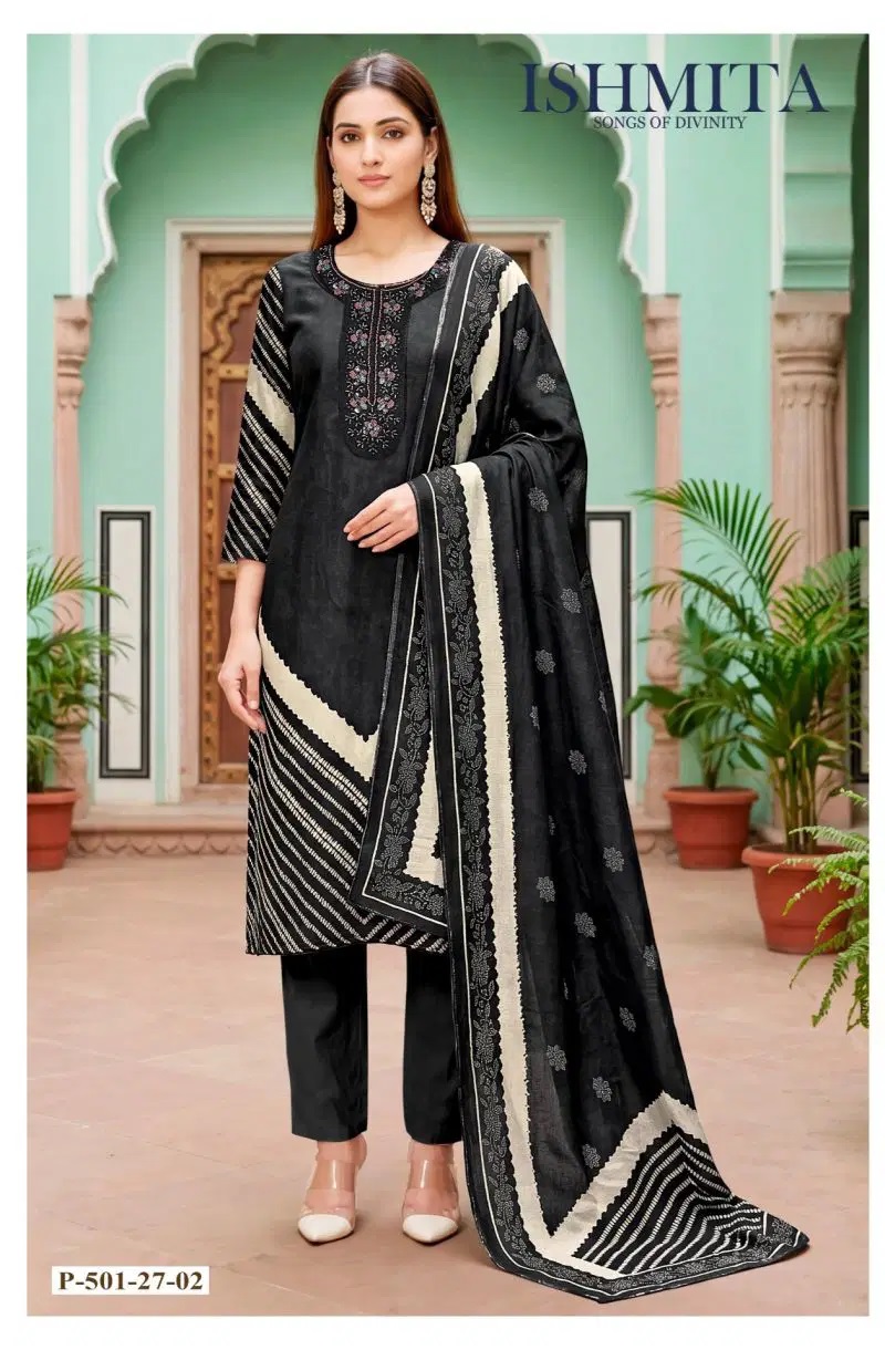 Alok Ishmita Printed Dress Material Collection
