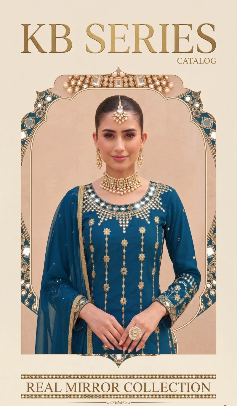 Kb Super Hit D No 4113 To 14 Embroidered Salwar Suits