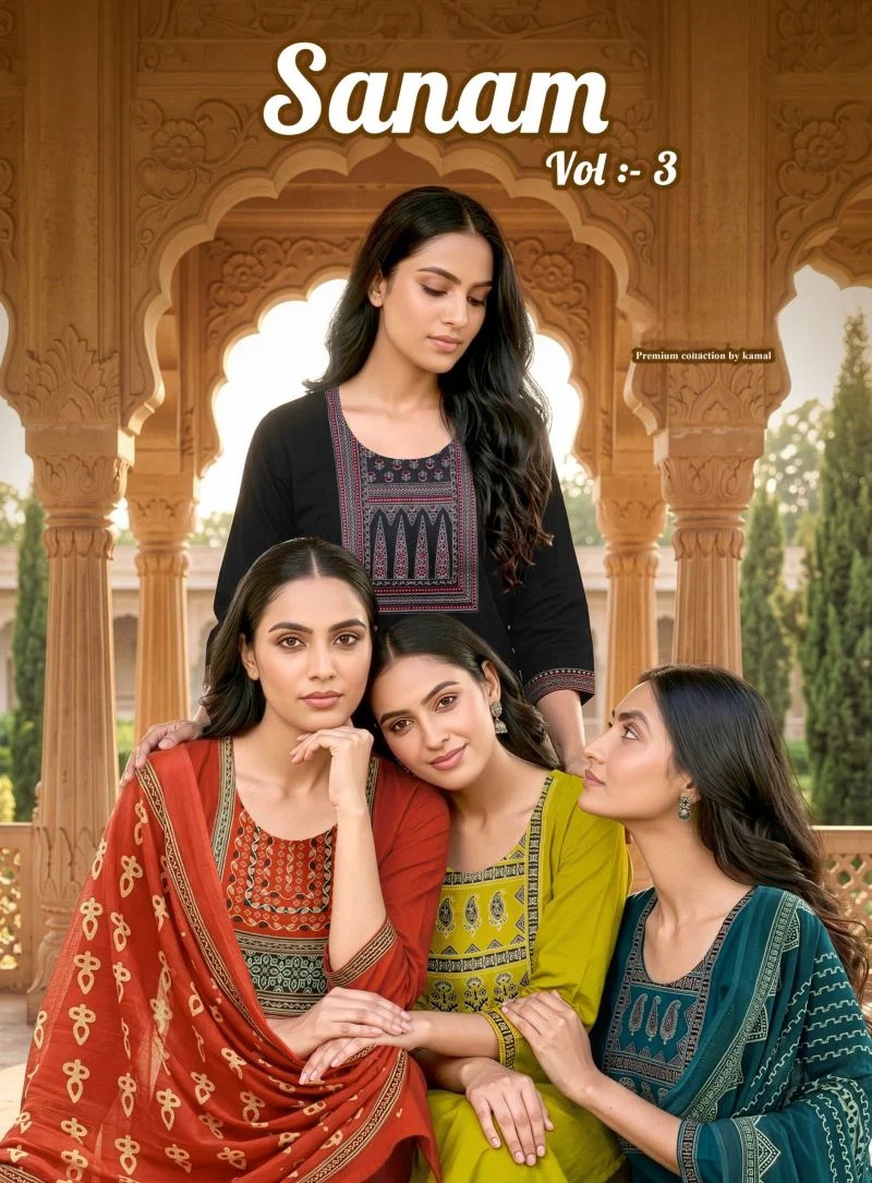 Suman Vol 3 Dhabu Cotton Kurti With Bottom Dupatta Collection