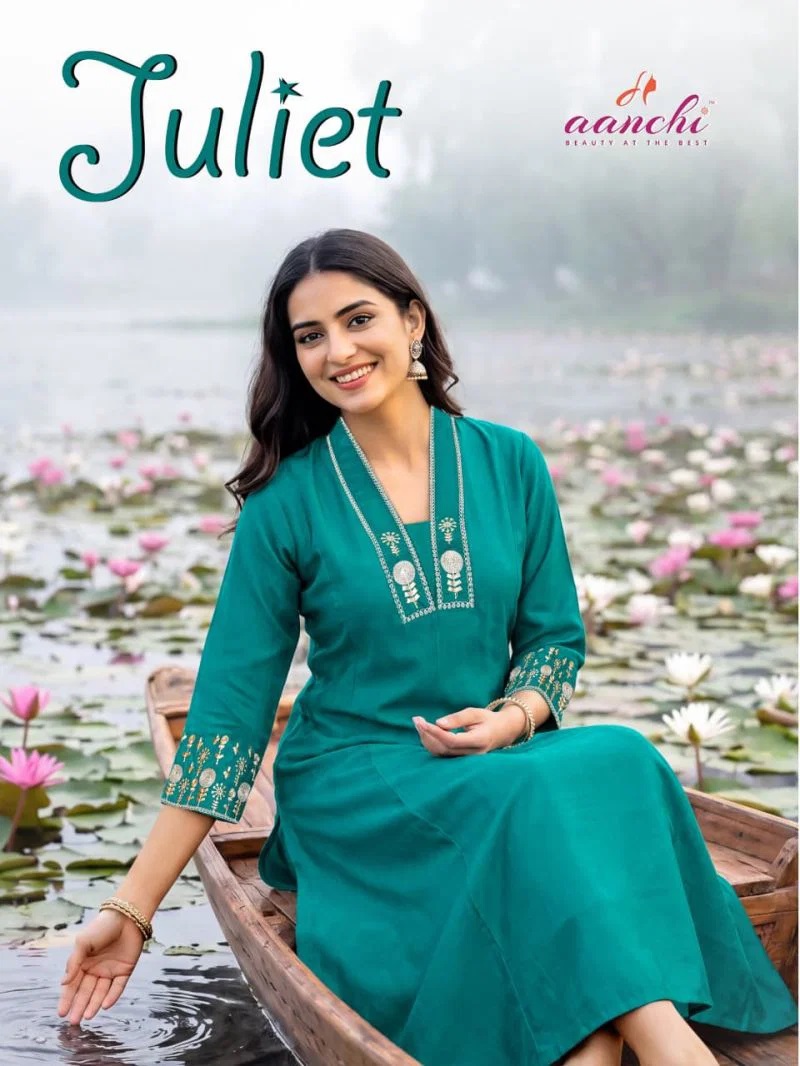 Aanchi Juliet Fancy Anarkali Flair Kurti Collection