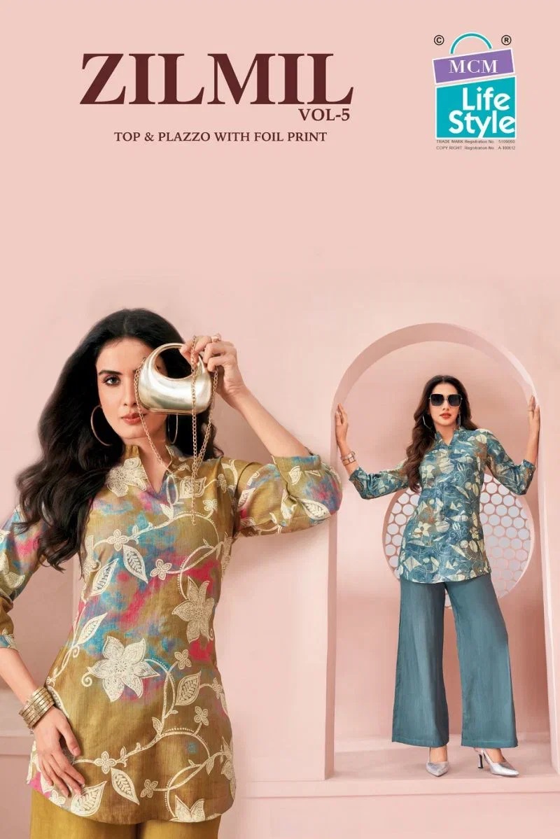 Mcm Zilmil Vol 5 Printed Top With Bottom Collection