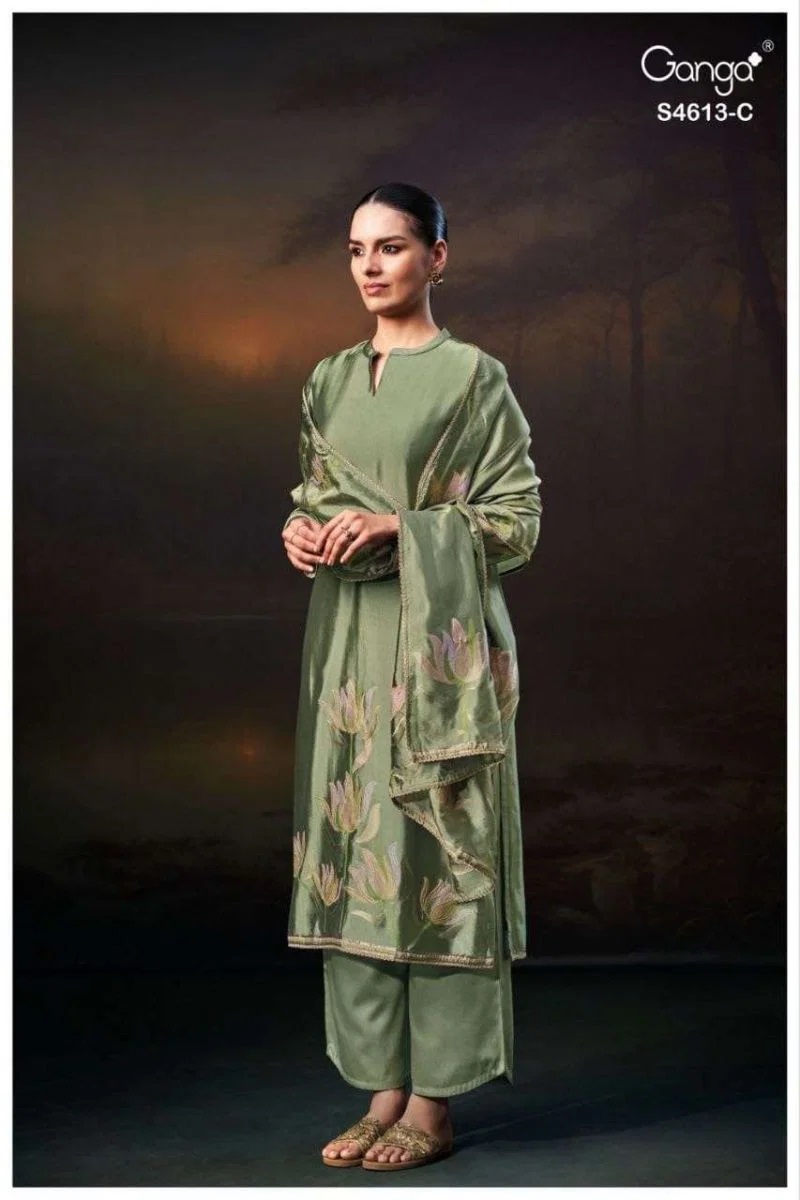 Ganga Kezra 4613 Viscose Embroidered Salwar Kameez