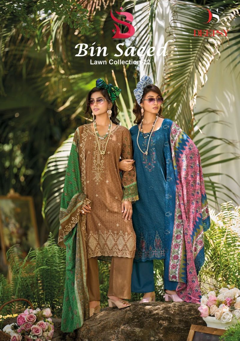 Deepsy Bin Saeed Vol 22 Cotton Pakistani Salwar Kameez