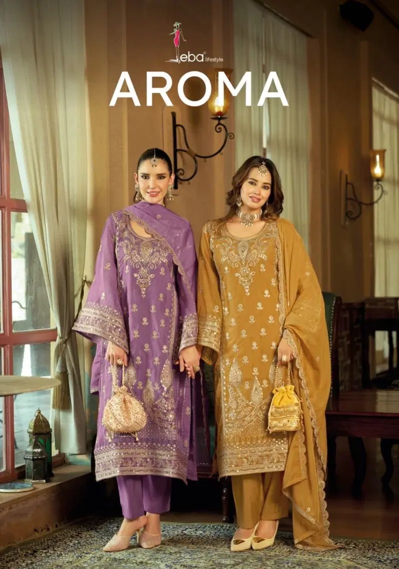 Eba Aroma Heavy Embroidered Work Salwar Kameez Collection