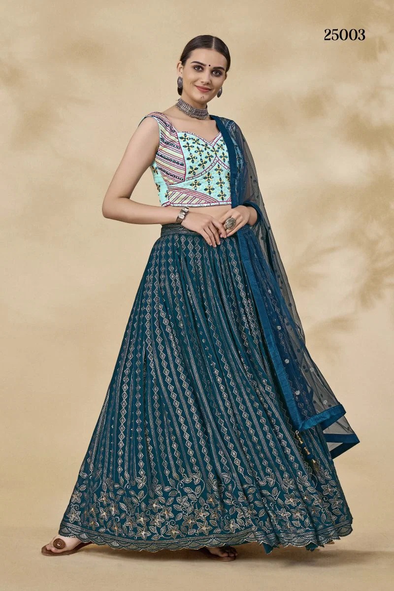 Arya Volume Vol 39 Georgette Mirror Work Lehenga Choli