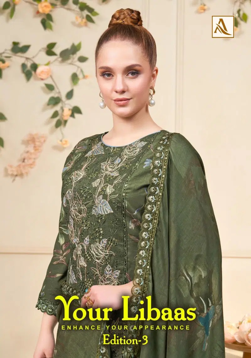 Alok Your Libaas Vol 3 Beads Embroidery Dress Material Collection