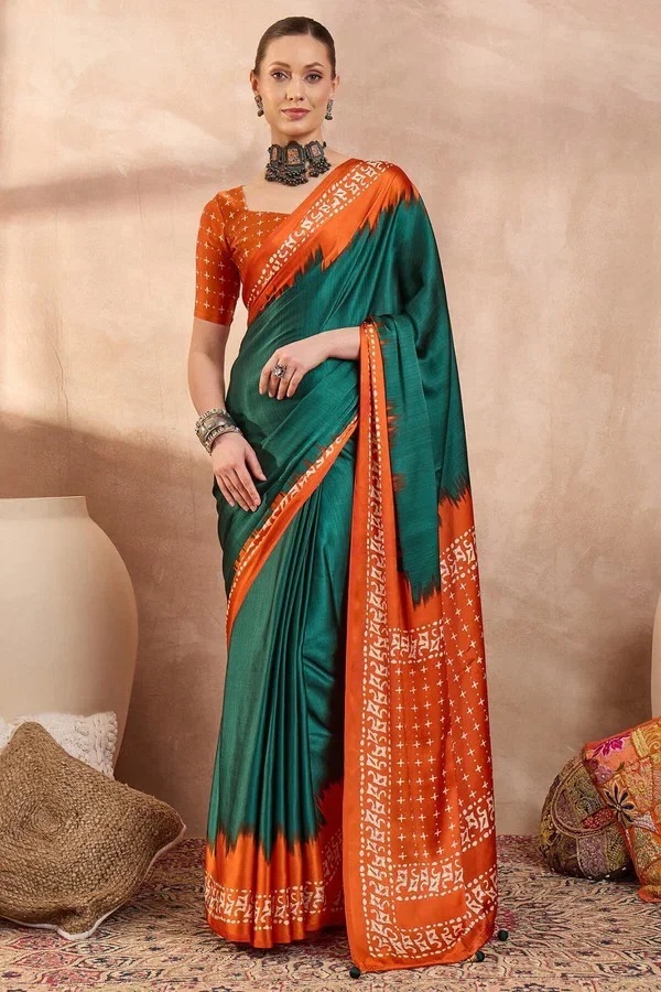 Lux Vol 48 Semi Modal Printed Saree Collection