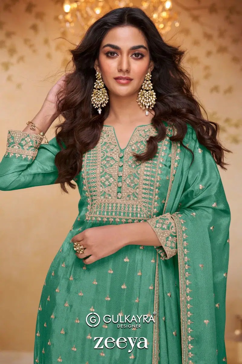Gulkayra Zeeya Real Chinon Designer Salwar Kameez Collection