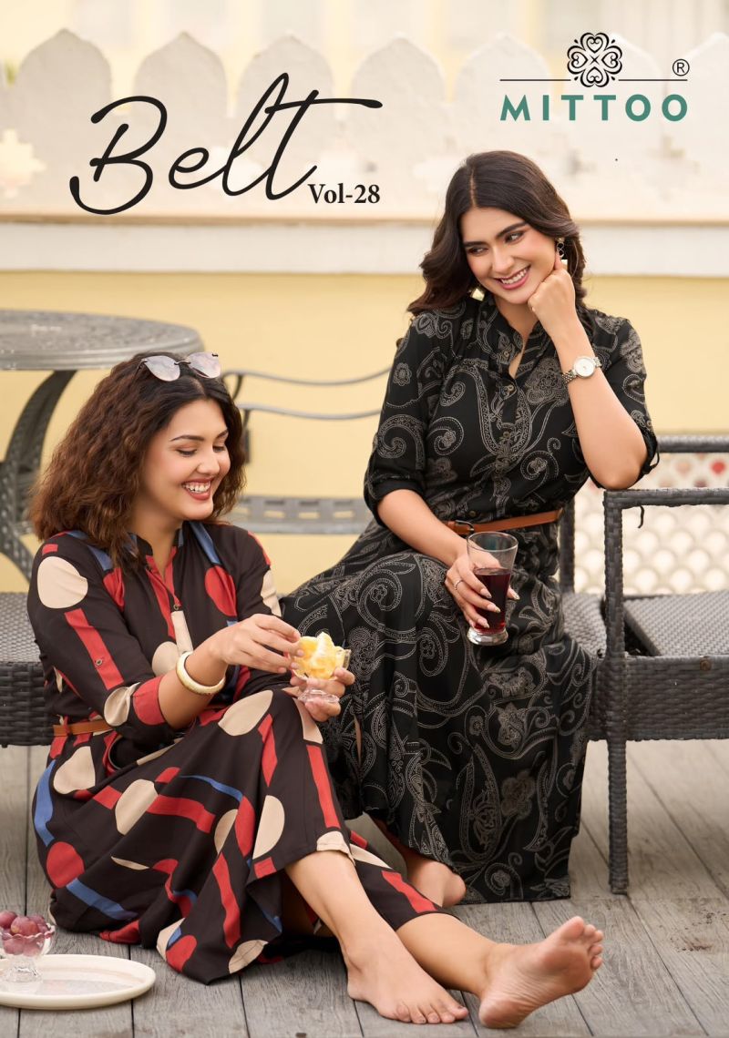 Mittoo Belt Vol 28 Rayon Printed One Piece Collection